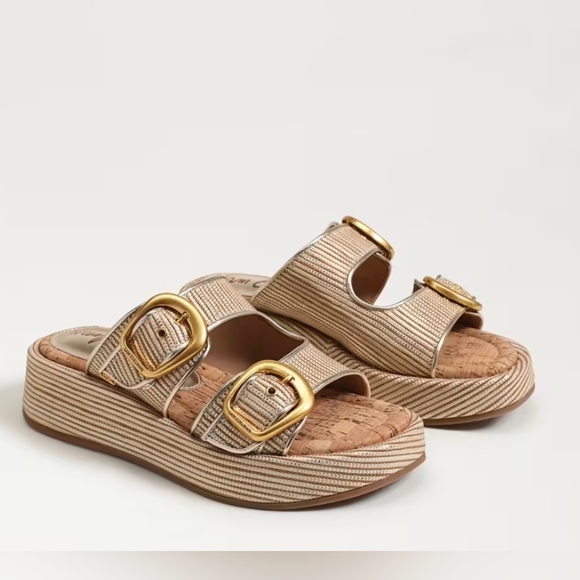 Sam Edelman Shoes - 🤎🔹️Sam Edelman 🔹️gold Nerissa Platform Sandals